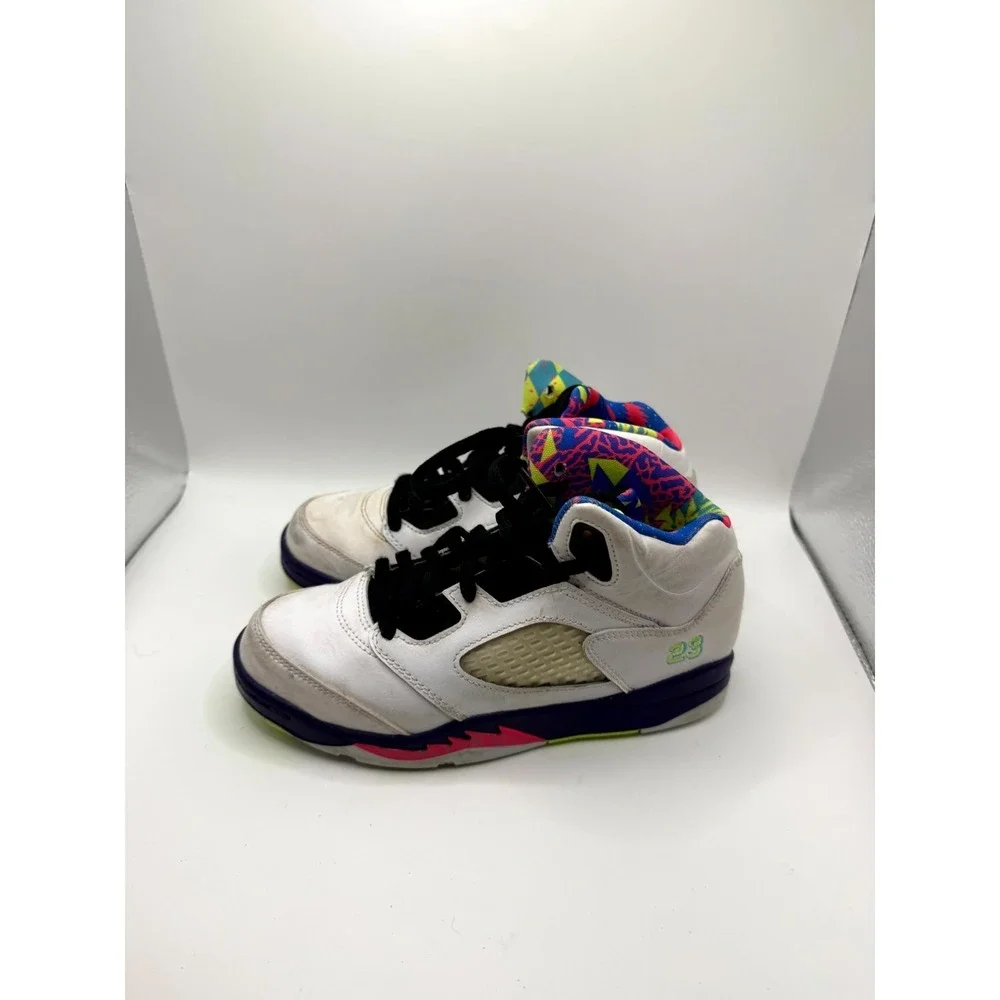 Air‎ Jordan 5 Retro PS Alternate Bel-Air DB3026-100 Kids 2 Sneaker White Leather